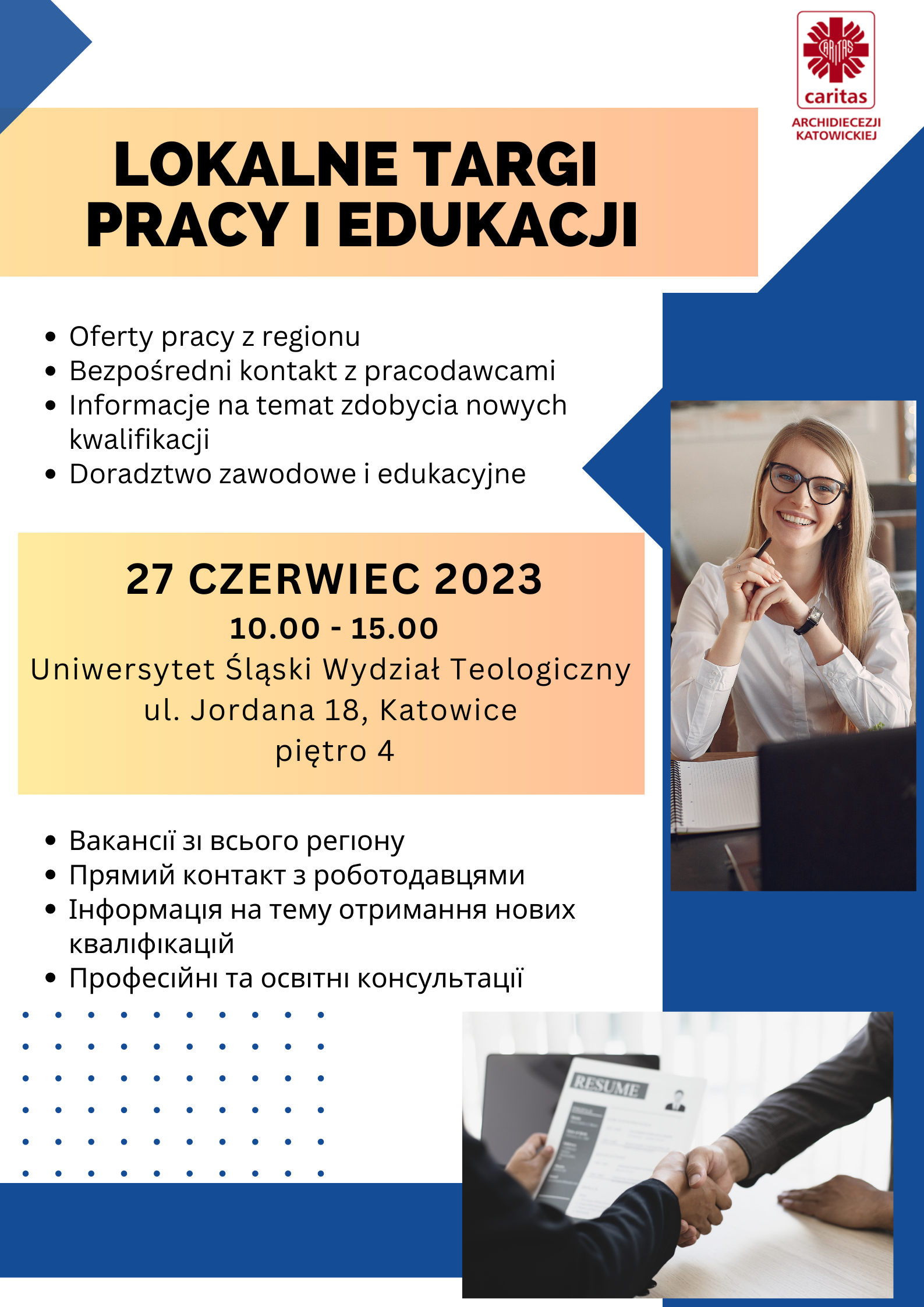 Targi Pracy 27 czerwca- Caritas