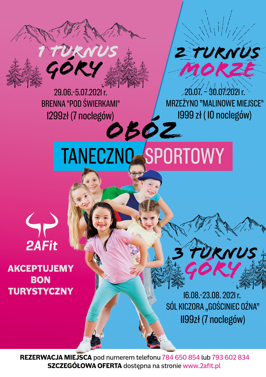 Turnusy obozu taneczno-sportowego