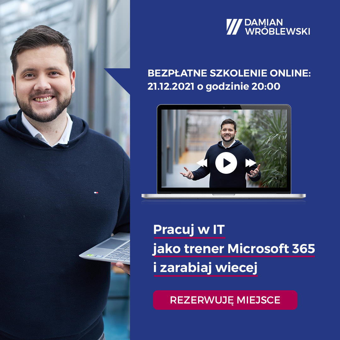 Webinar- praca jako trener Microsoft 365